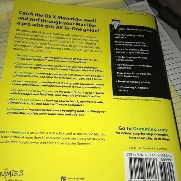 OS X Mavericks all in one for dummies book - Picture 3 of 3